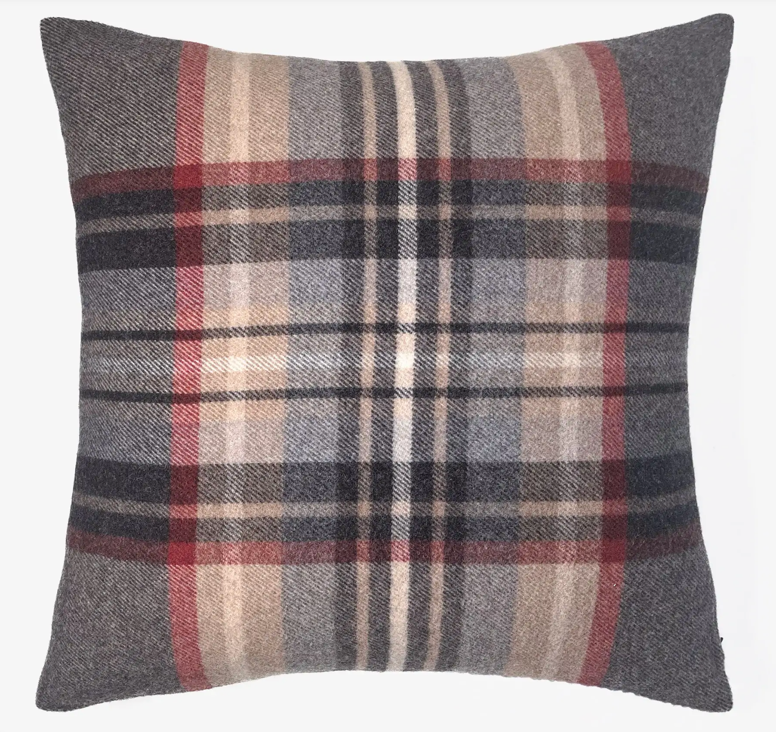 EA109CES Oxford Merino Wool Euro Sham, Charcoal