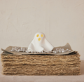 Stoneware Bisque Ghost w/ LED Light