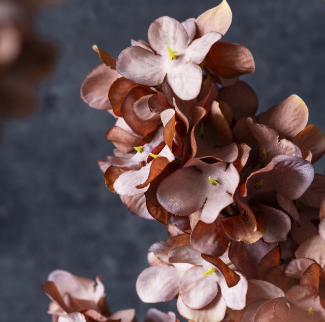 22" Artificial Cone Hydrangea Antq Pink