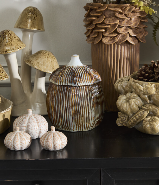Brown Sweet Birch Canister 6"x7.75"
