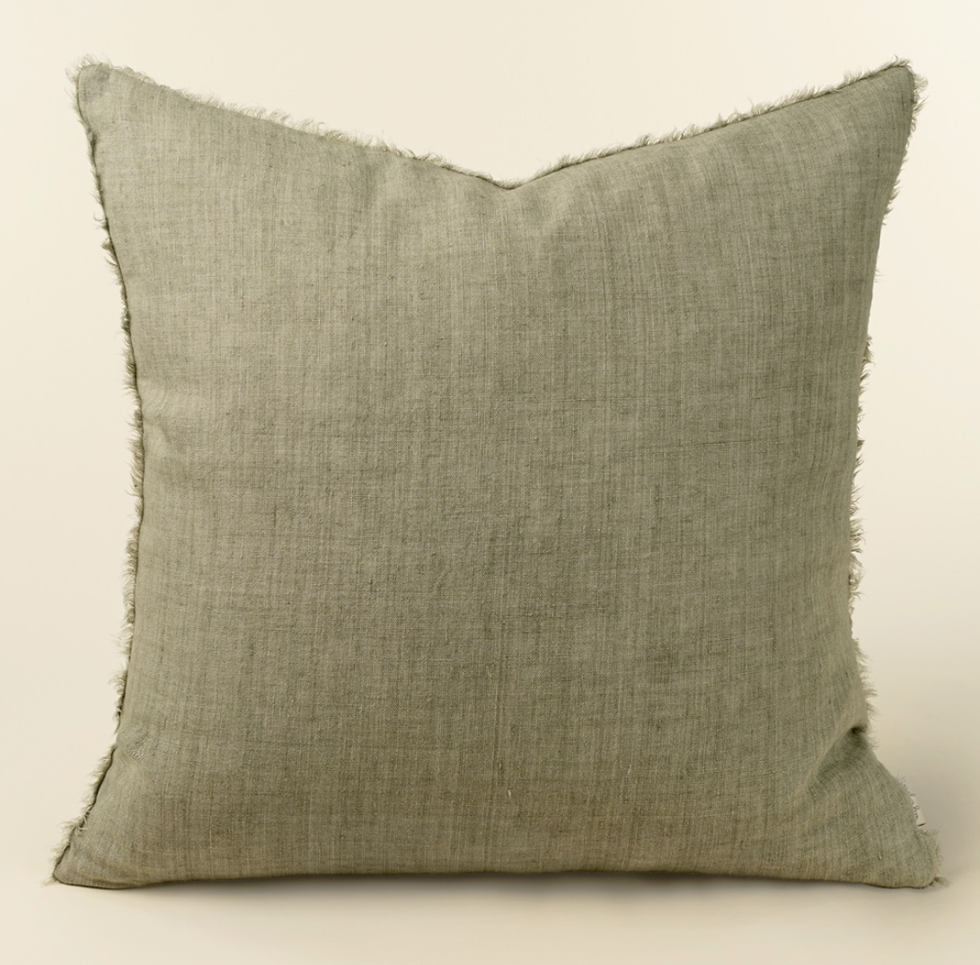 1-2337 24x24 Lina Linen Pillow Driftwood