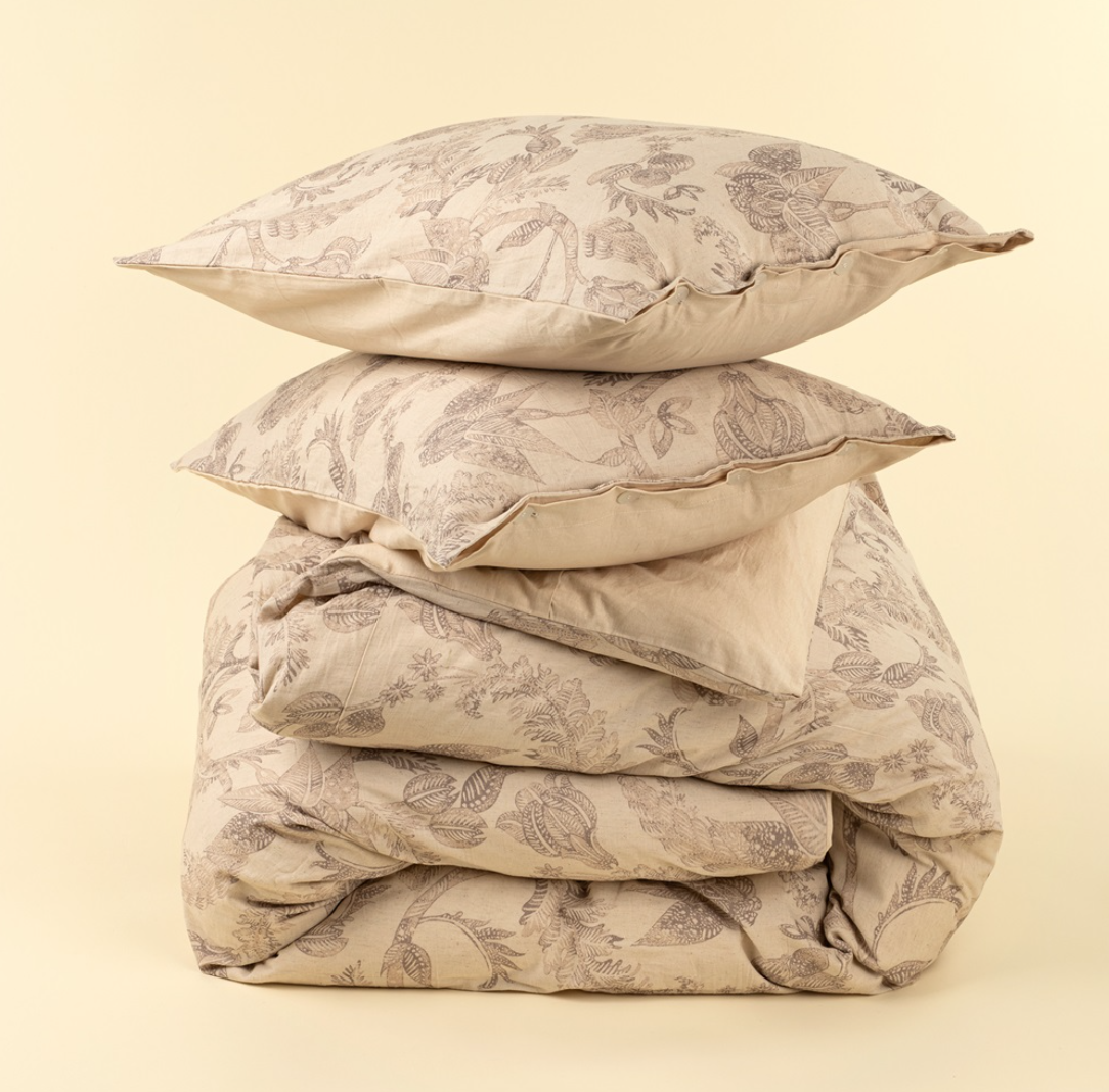 01-9832 Meadowlark King Duvet Set, Brown