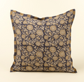 01-8978 20x20 Floral and Stripe Block Print Linen Pillow