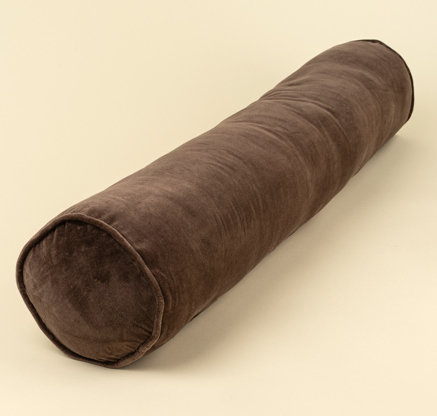 01-8681 Vera Velvet Long Bolster, Clove