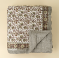 01-8209 Wild Laurel Block Print Quilt, King