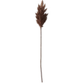 42127A 35" Flocked Brown Pampas Grass Branch