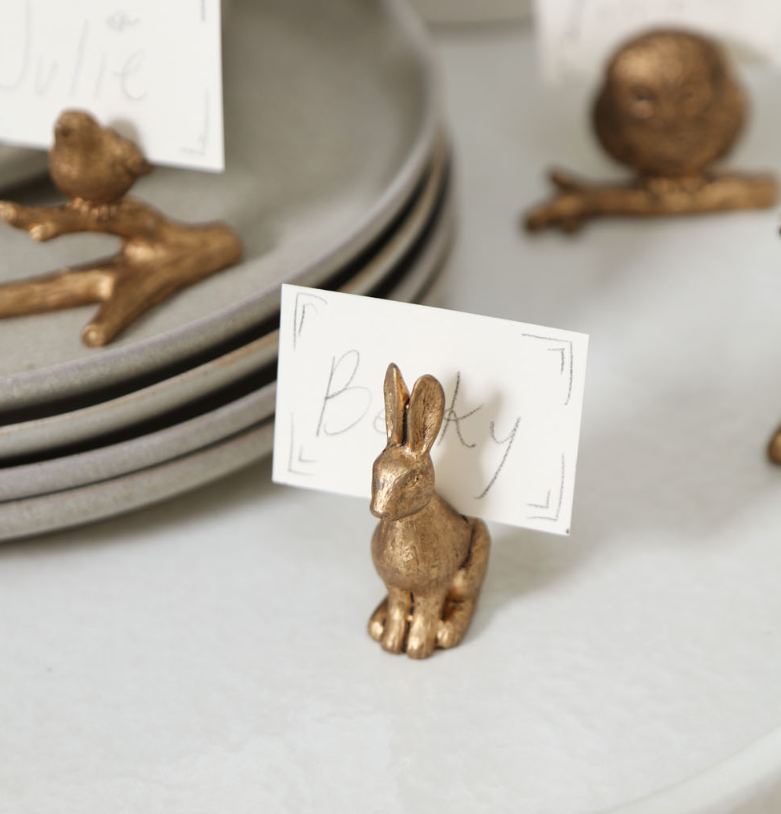 1342240 Enchanted Critter Name Card Holder, Rabbit