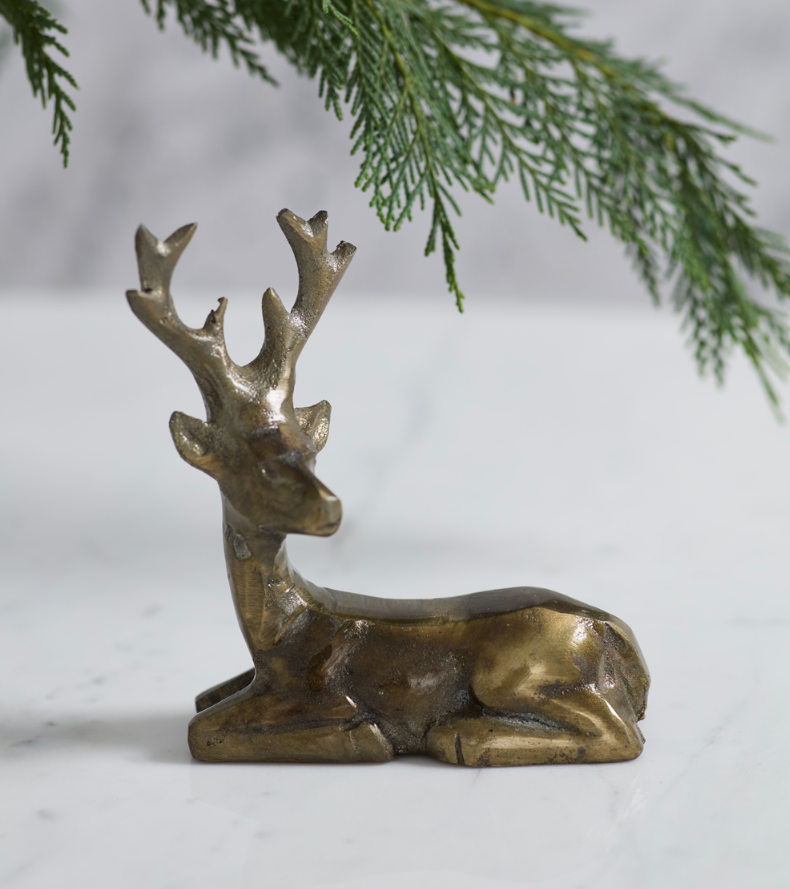 Laying Glenwood Deer Figurine