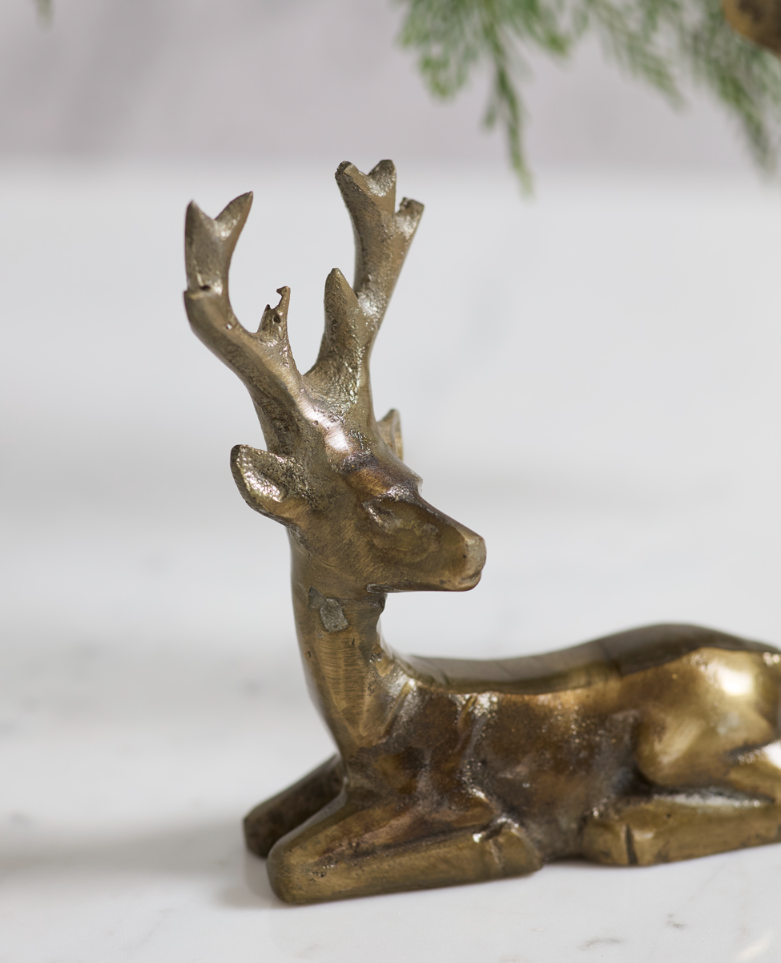 Laying Glenwood Deer Figurine