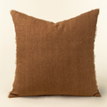 1-3234 24x24 Lina Linen Burnt Umber Pillow