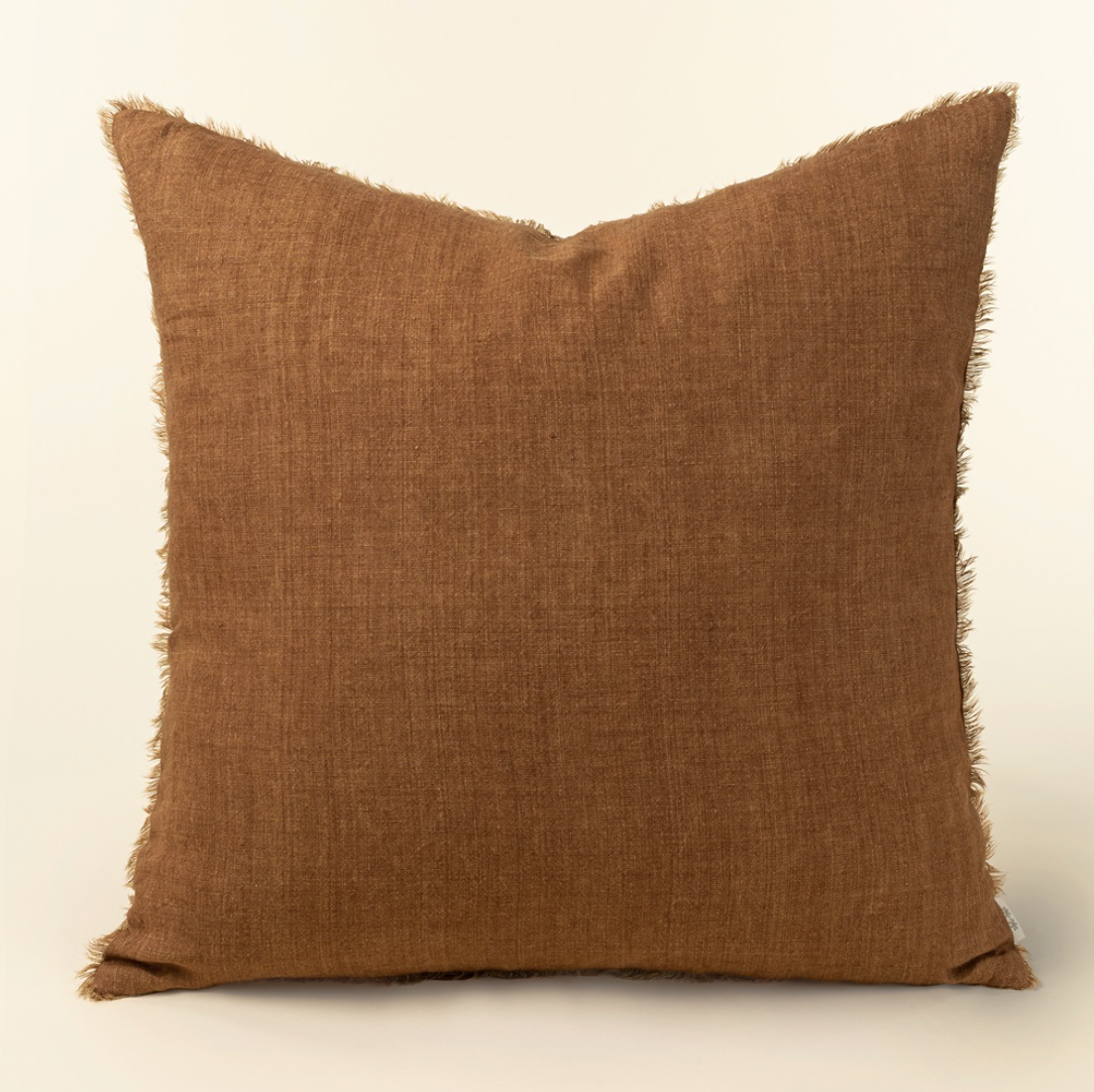 1-3234 24x24 Lina Linen Burnt Umber Pillow