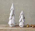 XS8470 10.5" Handmade Stoneware Tree, White