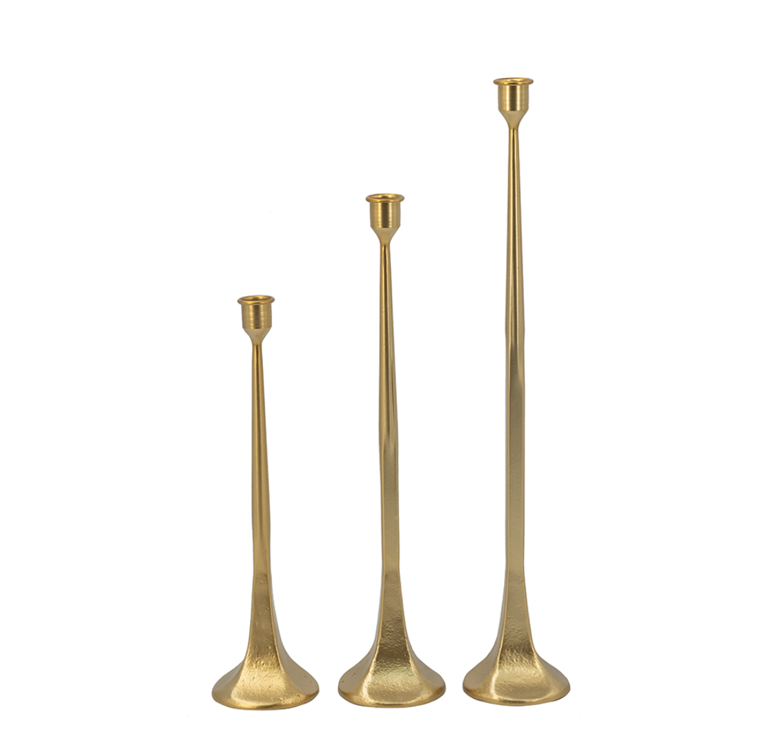 D6076-S Gold Candleholder, Small