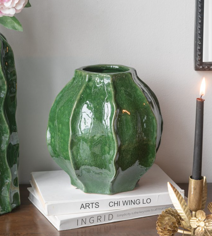 C8463 Green Ridge Ceramic Vase