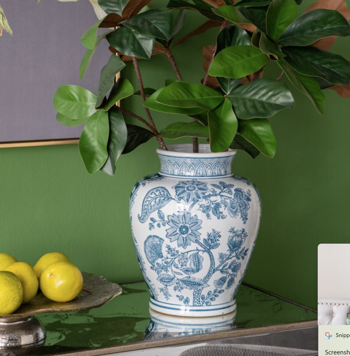 61195 Porcelain Flower Vase