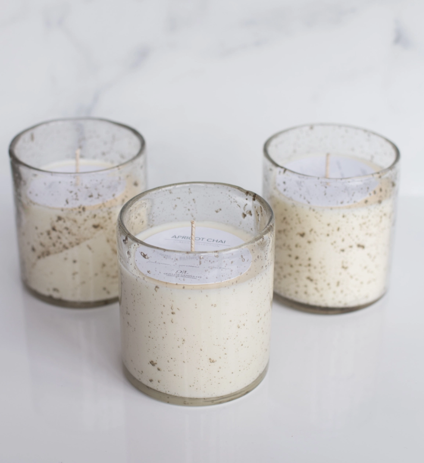 Bubble/Flecked Candle Black Velvet