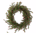 24" Red Berry Prickly Heath & Pine Wreath