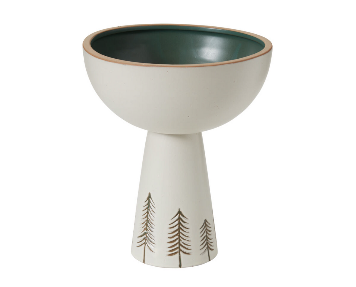 1014101 Woods Footed Bowl 10"x11.75"