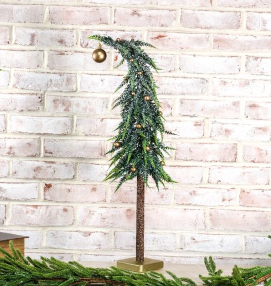 PDJST25-13JST 25" Frosted Bell Tree Wood Base