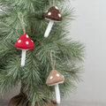Felt Mushroom Ornament, 3 Colors