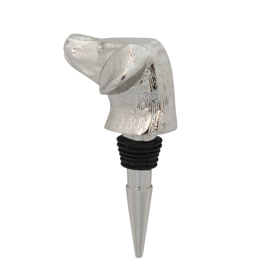 Aluminum Dog Head Bottle Stopper