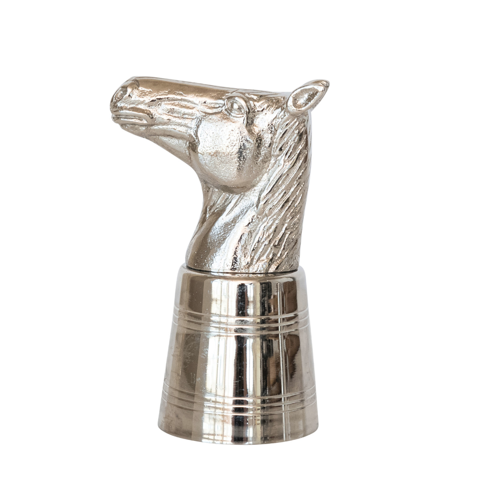2oz. Aluminum Horse Head Shot Glass/Jigger