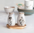 Stoneware Salt and Pepper Shakers