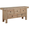 20-286 Old Pine Five Drawer Buffet