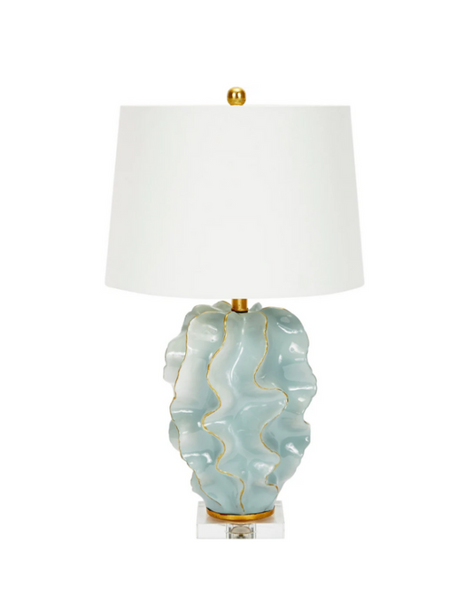 Hannah Ceramic Wave Lamp