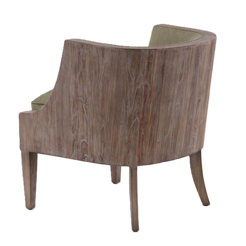 YP-25302-A Sage Green Leather Occasional Chair