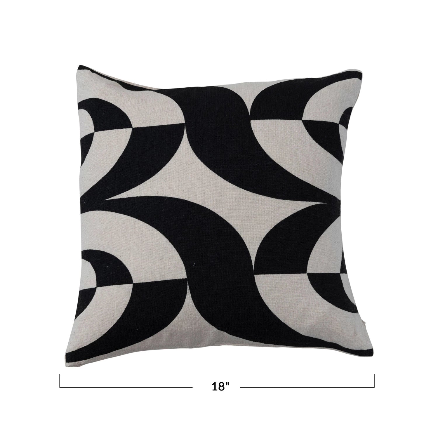 AH2943PMC 18x18 Slub Printed Pillow