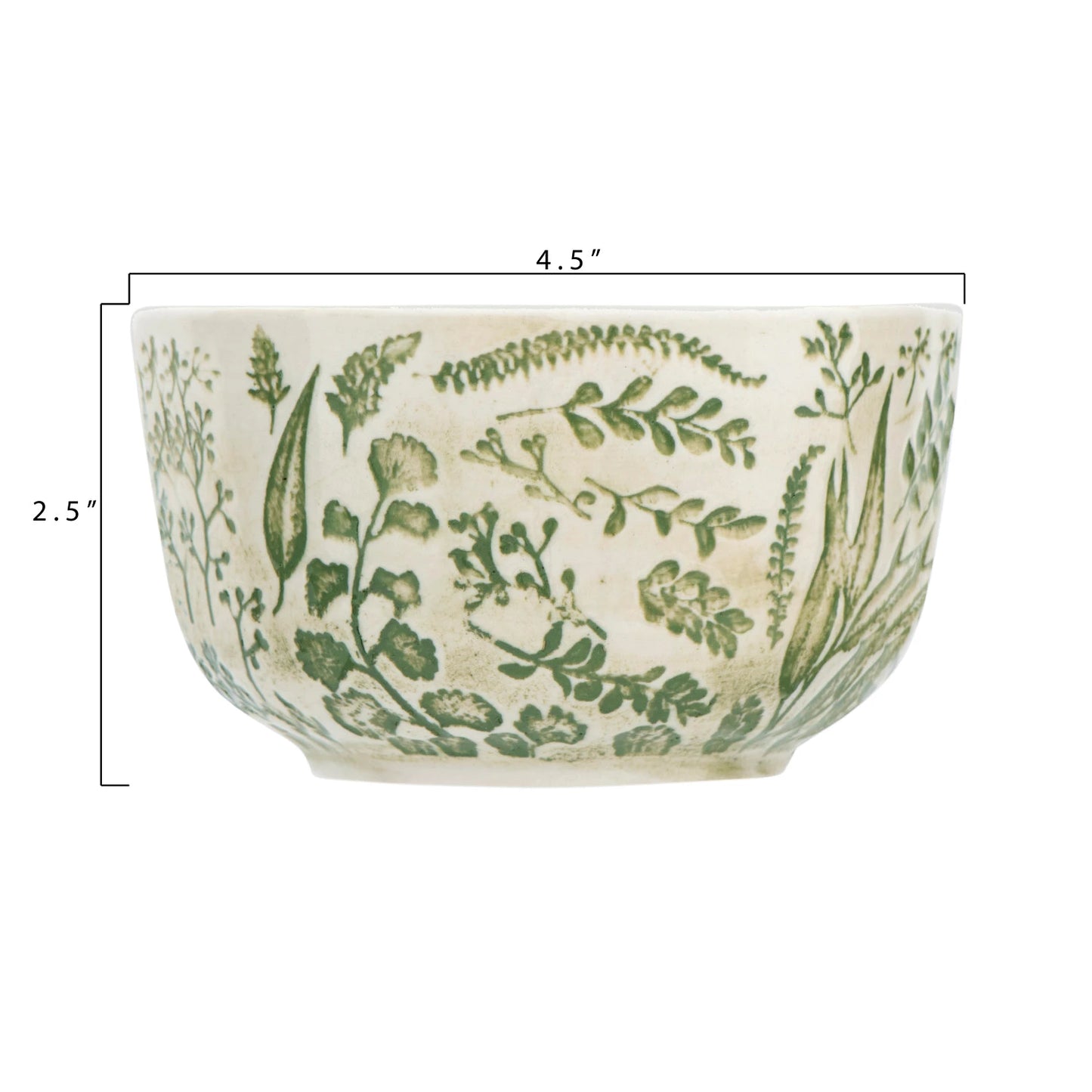 DF1184 Hand-Stamped Bowl w/ Embossed Pattern