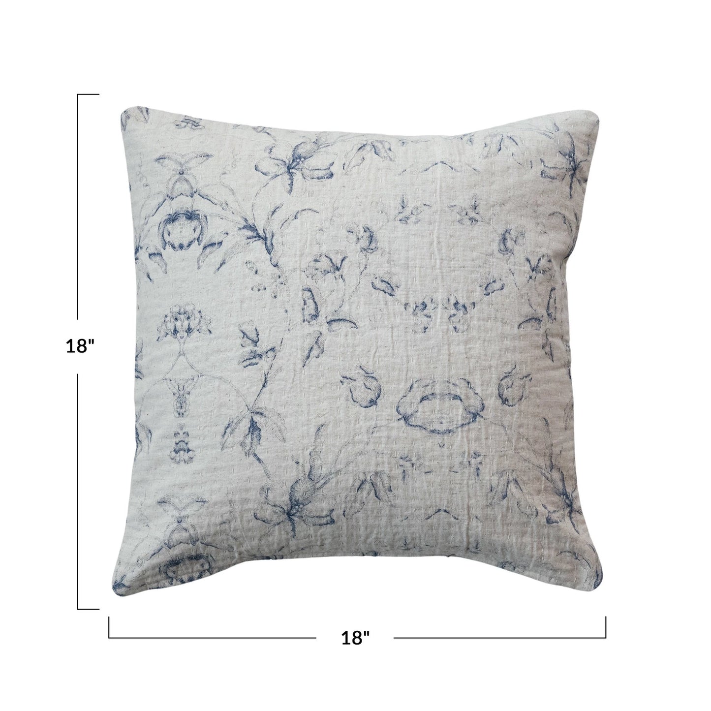 DF9466 18x18 Cotton & Linen Printed Pillow