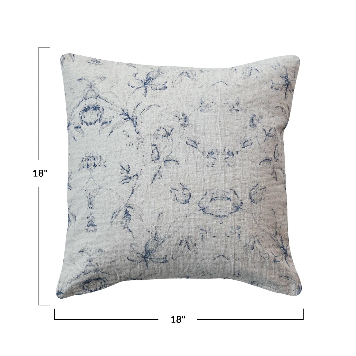 DF9466 18x18 Cotton & Linen Printed Pillow