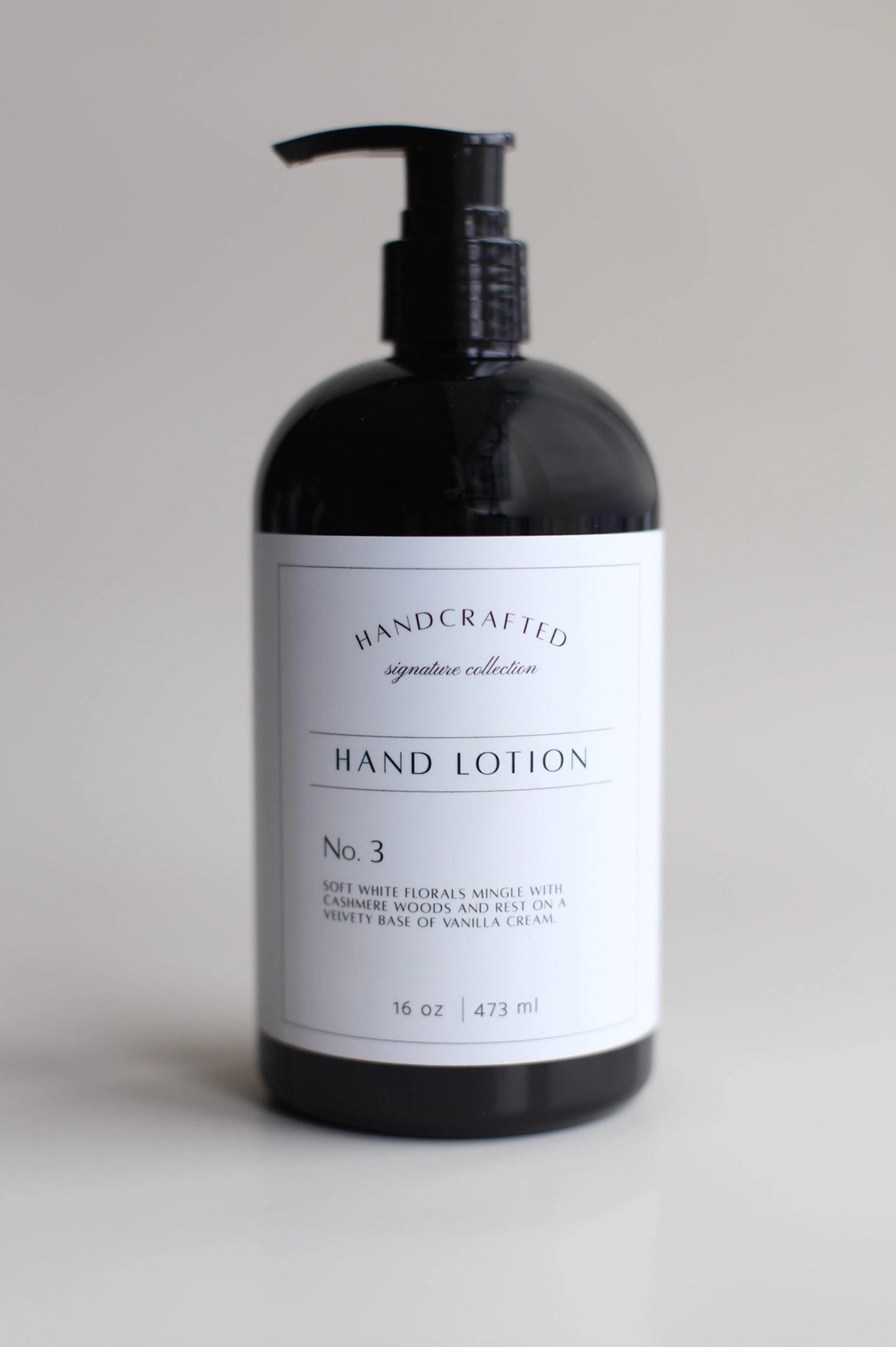 16oz. Handcrafted Lotion No. 3 Soft White Floral
