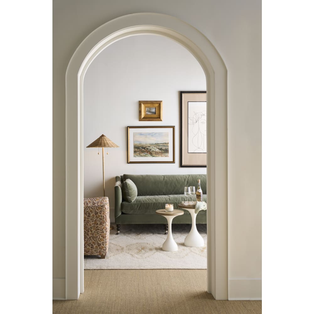 MAD-033-EXP-GREEN 90” Madeline Sofa - Antiqued Moss Velvet