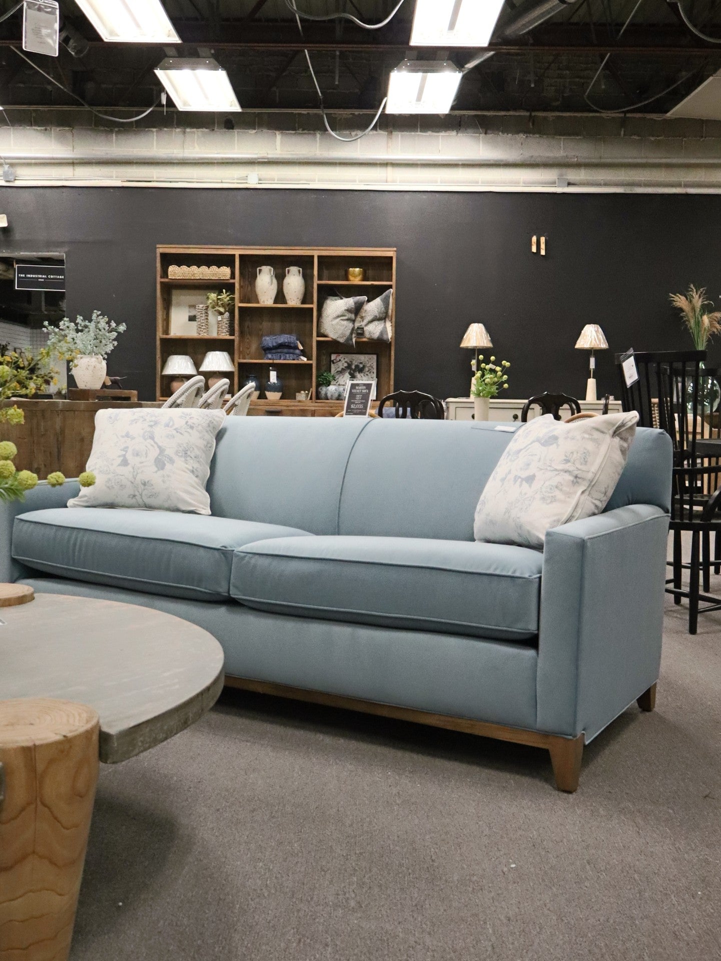 G560-000-12016-34 Martin Ice Blue Velvet Sofa