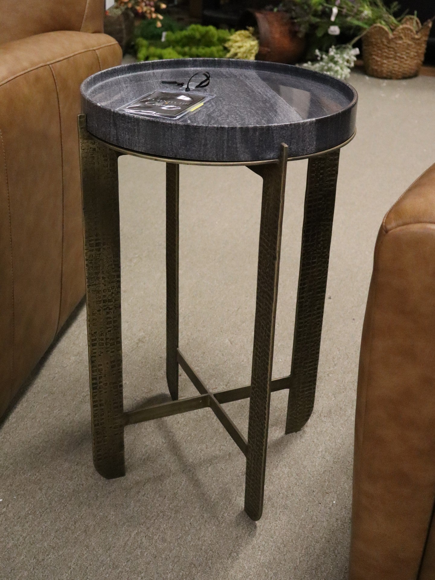 OS 89 Marble Top Side Table