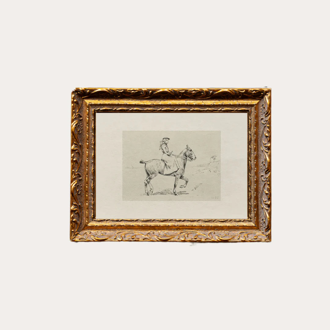 8X10-EQUESTRIAN-SKETCH Equestrian Sketch