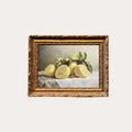 8X10-MUTED-LEMON Muted Lemon Citrus | French Brass Gold Mould Framed Art 8 x 10