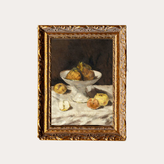 12X16-ANTIQUE-FRUIT Antique Fruit | French Brass Gold Mould Framed Art 12 x 16
