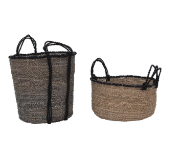 Hand-Woven Seagrass Baskets