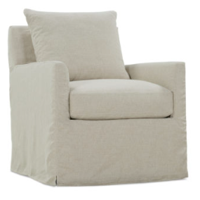 LILAH SLIPCOVER SWIVEL GLIDER CHAIR