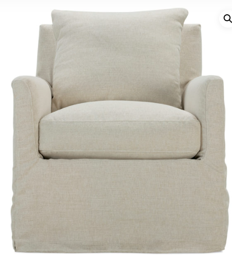 Swivel chair discount slipcover