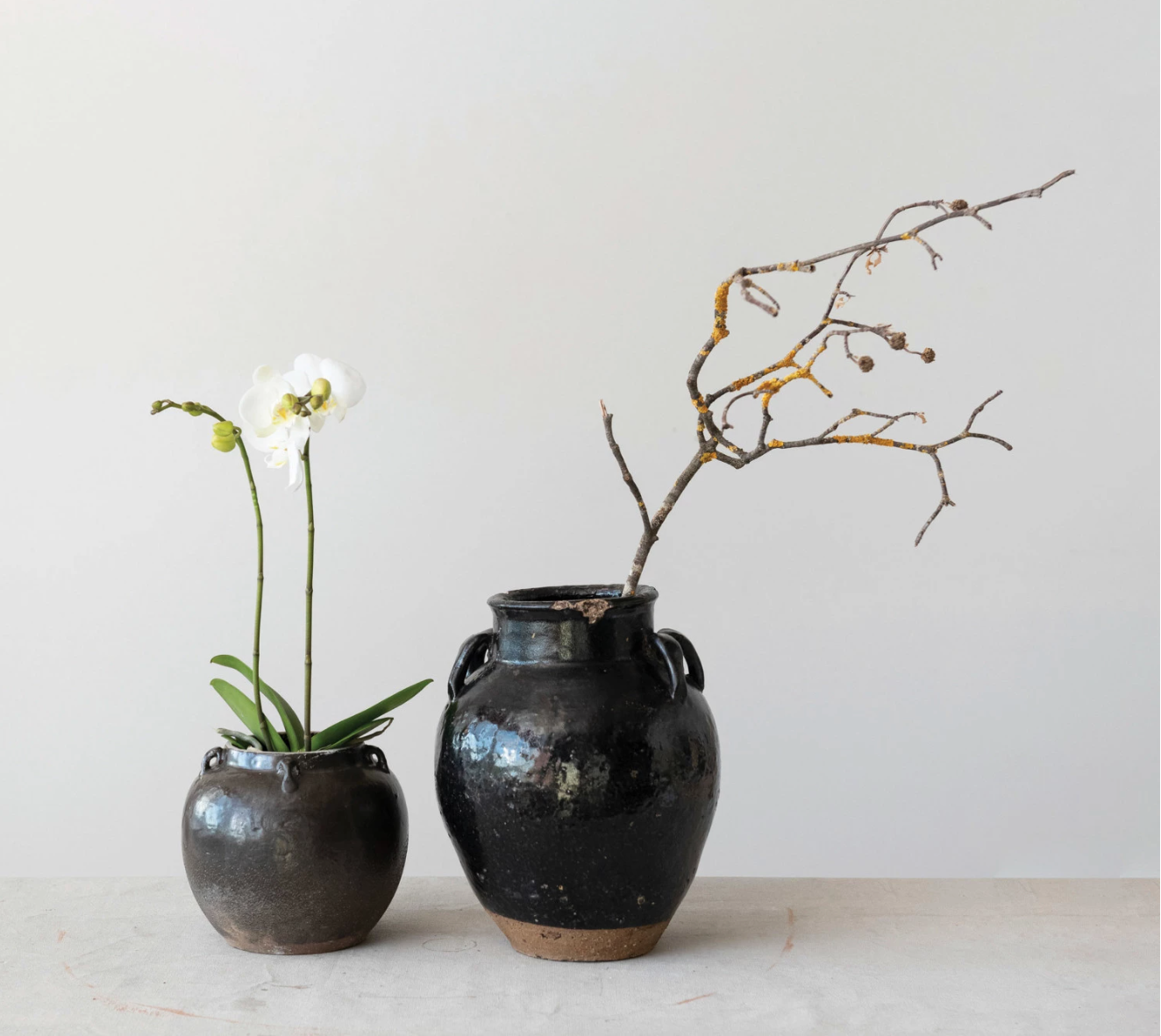 Found Decorative Clay Jar