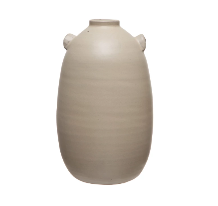 Terracotta Vase, Matte Cream Color