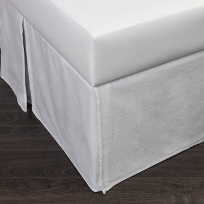 Pure Panel Bed Skirt in White